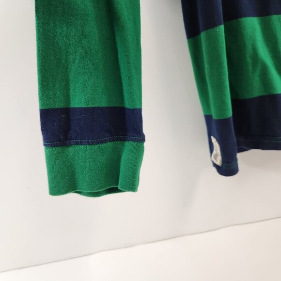 Chaps Est. 1978 Youth Hooded Block Stripe Long Sleeve Tee Size XL (18-20) Green - Picture 2 of 12